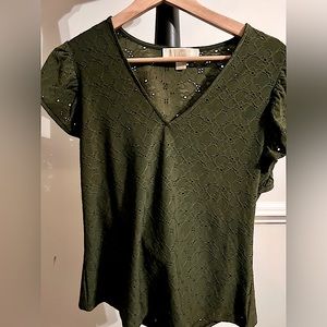 Michael Kors Green Blouse